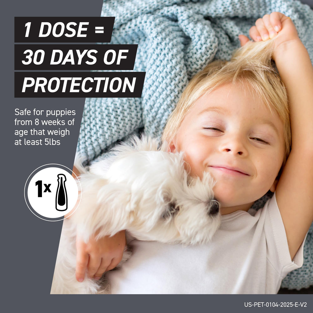 Frontline Shield suitable for puppies starting at 9 weeks old.