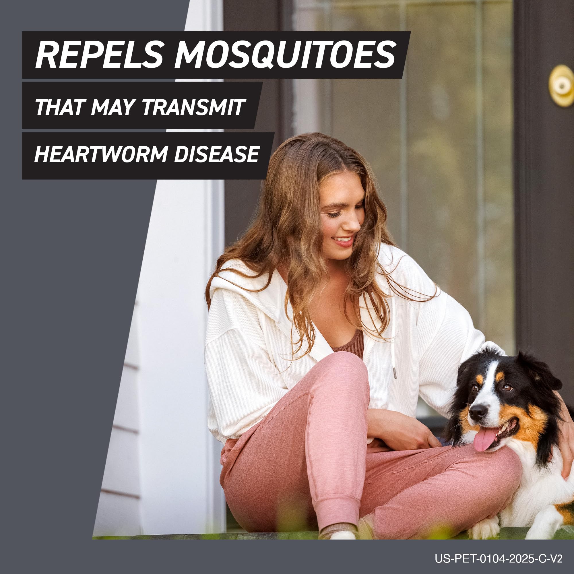 Frontline Shield demonstrates tick and mosquito repellency for outdoor use.