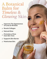FRØYA Organics rosehip pomegranate sea buckthorn balm swirl highlights natural radiance