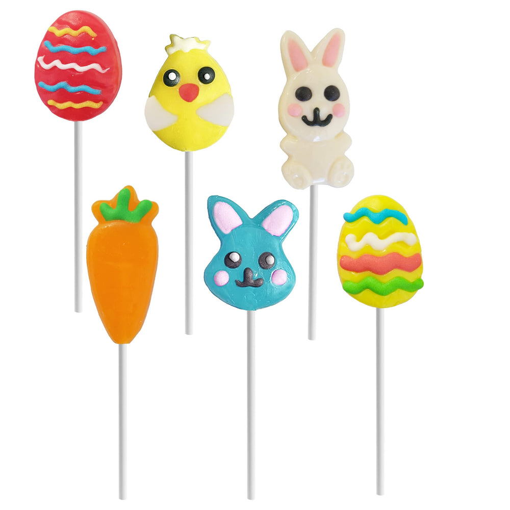 Fruidles Easter Variety Pack lollipops in a 12-pack for gifting and party favors.