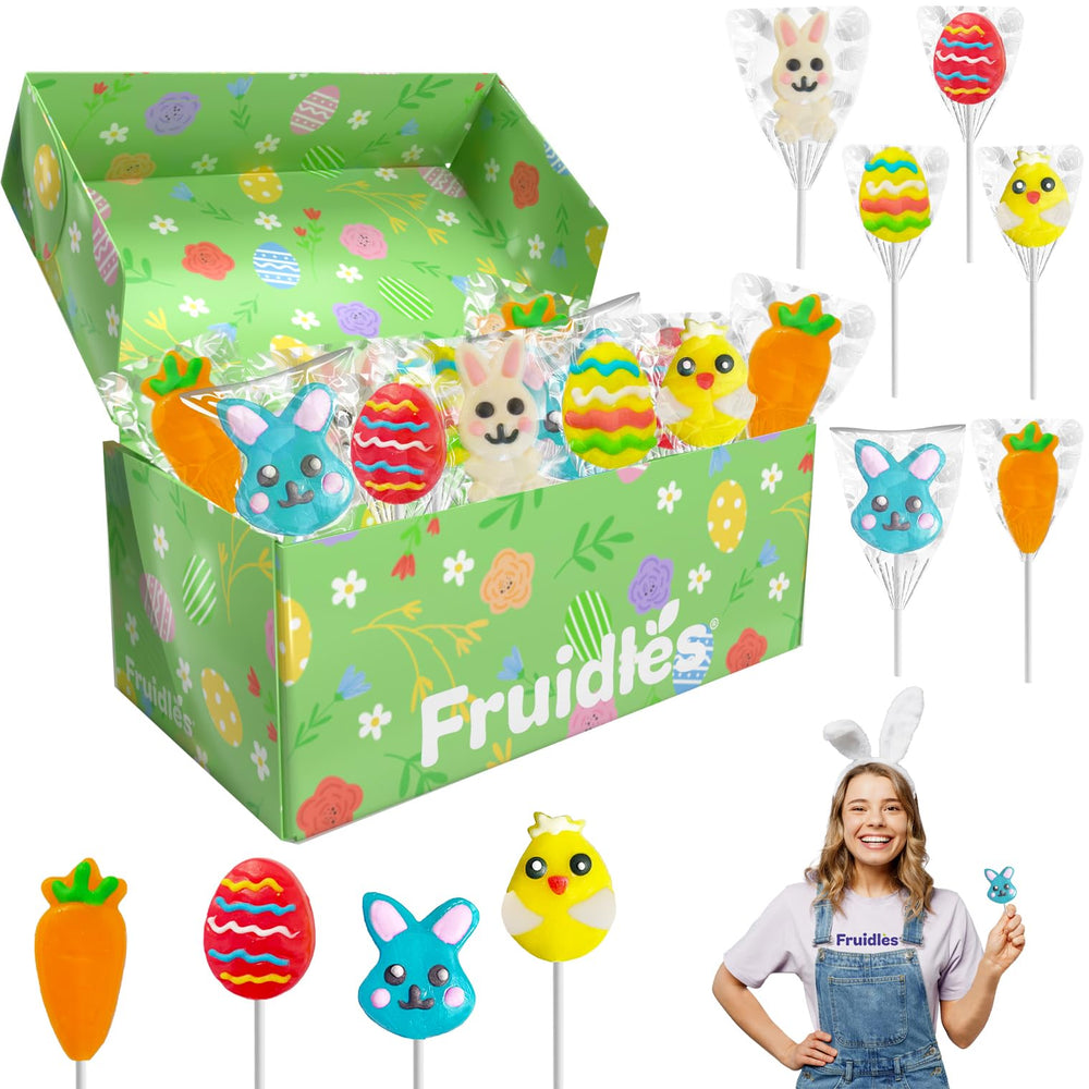 Fruidles fat-free lollipops offer a lighter treat with vibrant flavors.