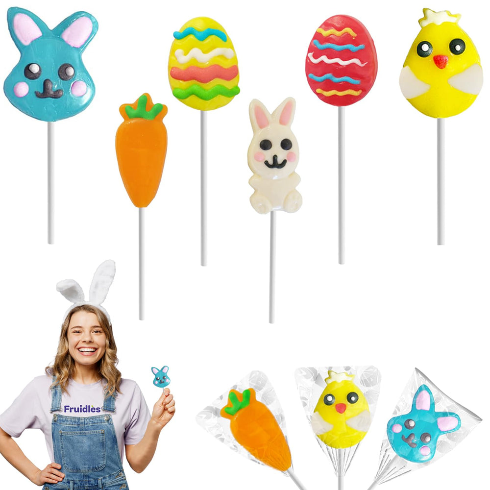 Fruidles individually wrapped lollipops ensure freshness and clean handling.
