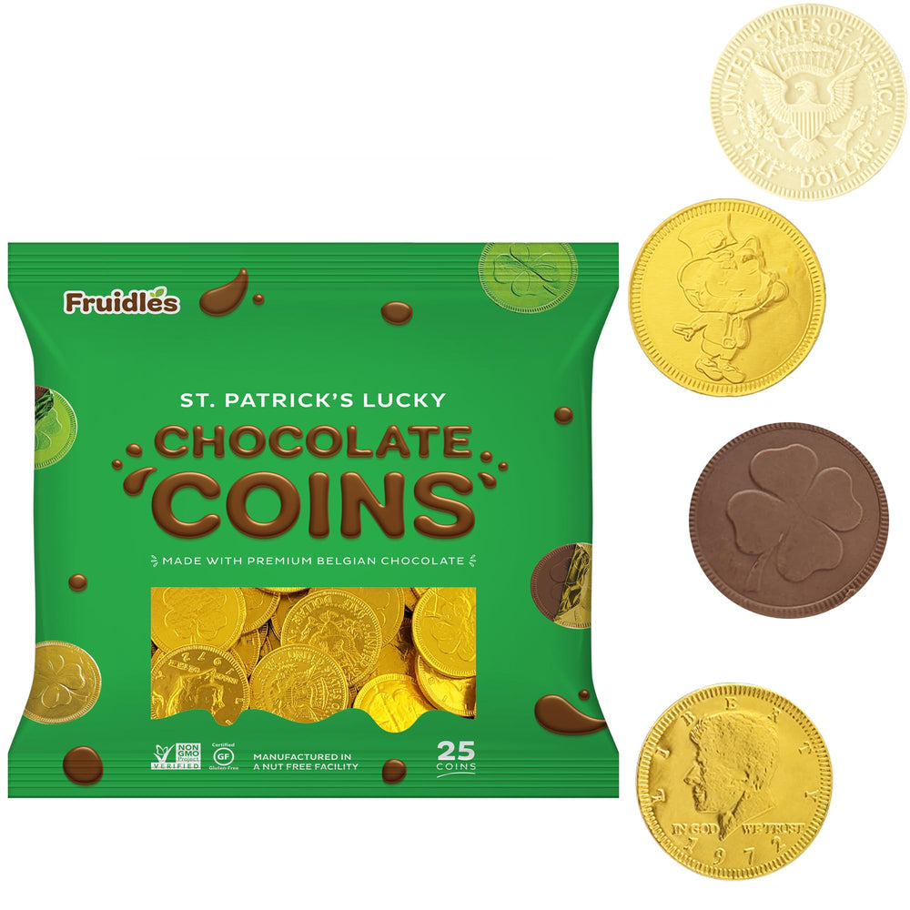 Fruidles money design coins in gold, perfect decor and treats