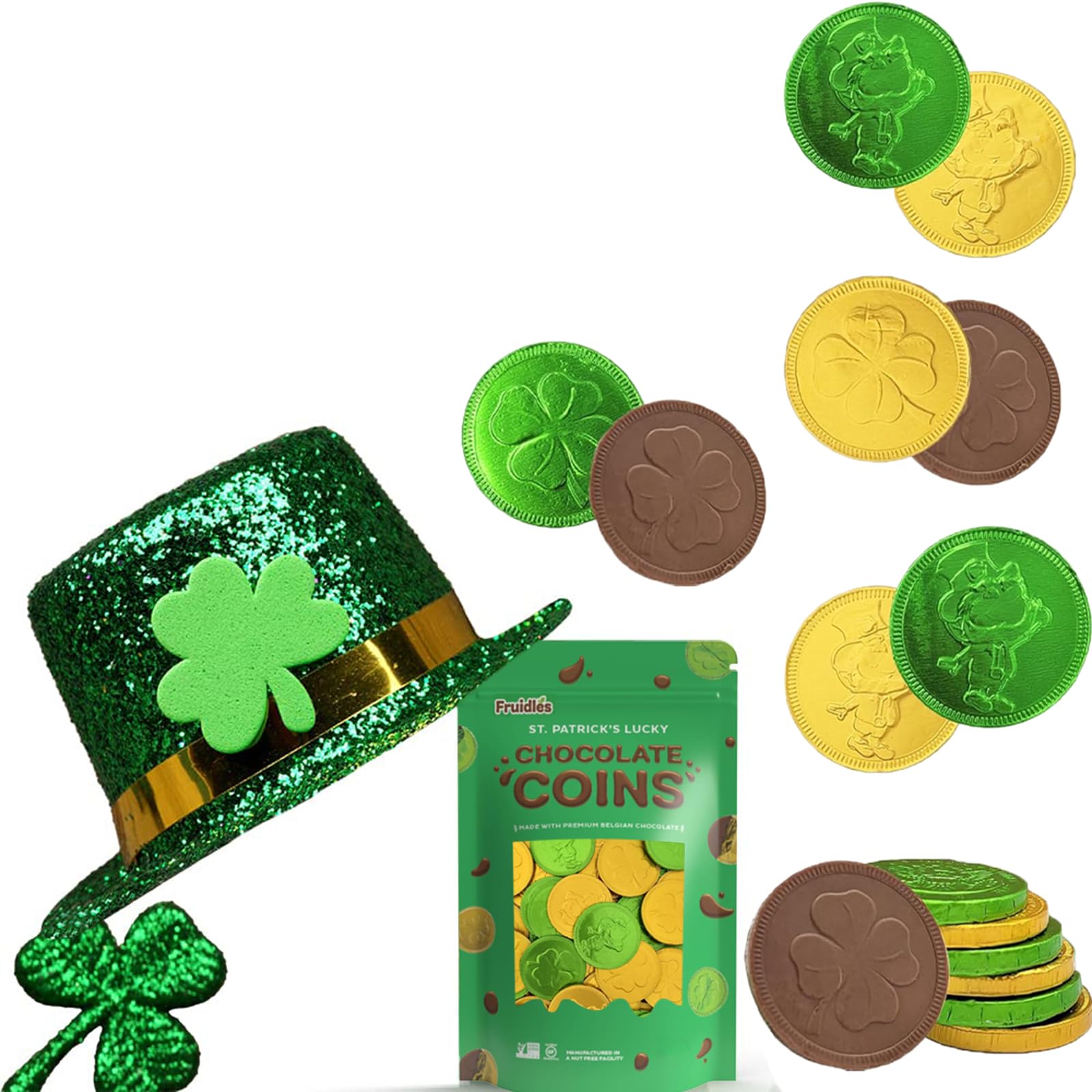 Fruidles nut-free, kosher coins packaged for safe party favors.