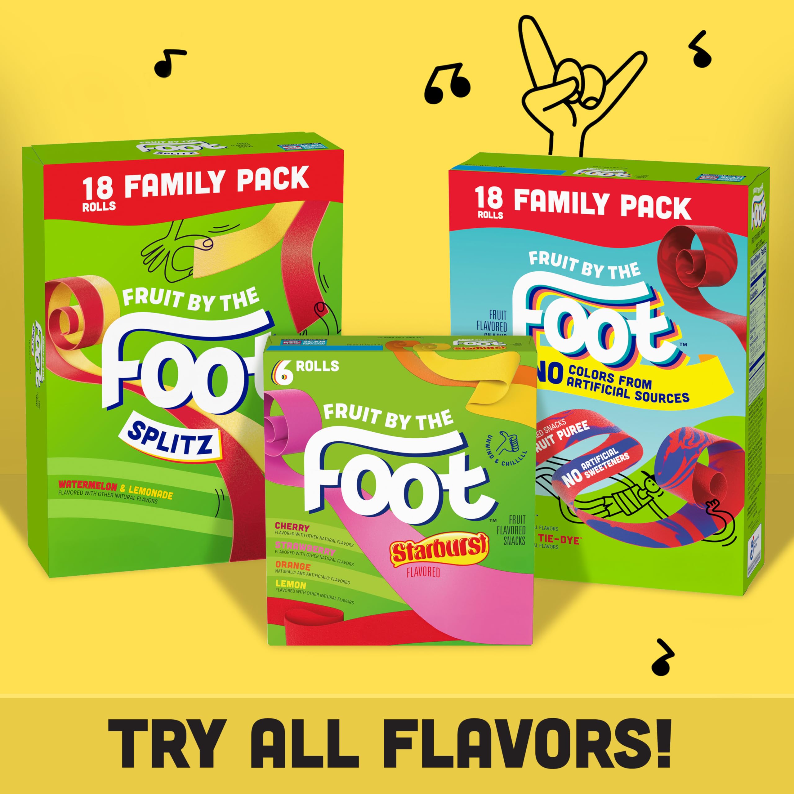 Berry Burst and Strawberry Tie-Dye flavors offer variety for lunch boxes.
