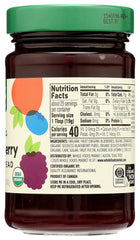 365 Fruit Spread jar with USDA Organic label signals clean ingredients.