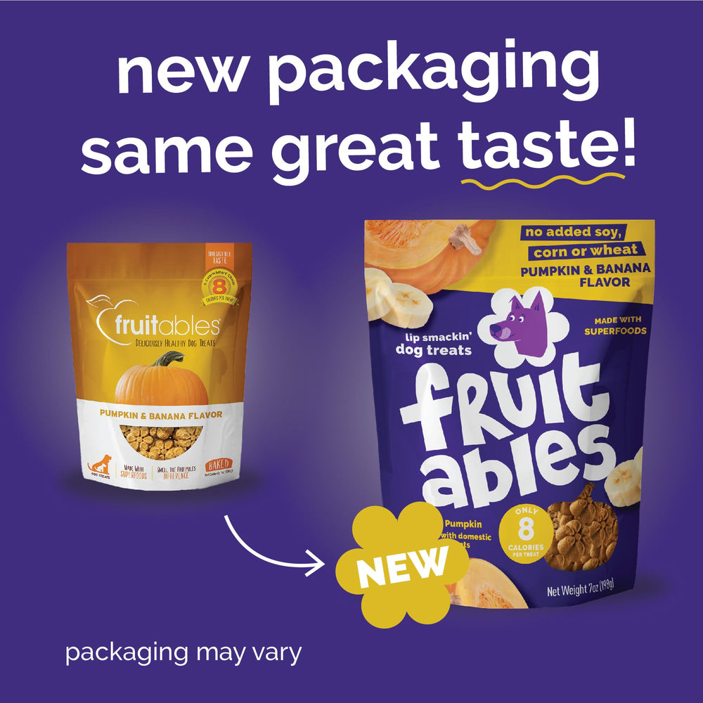 Fruitables baked dog treats low calorie eight calories per treat ideal for training