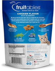 Close-up of Fruitables treats highlights crunchy exterior and flaky interior for easy chewing.