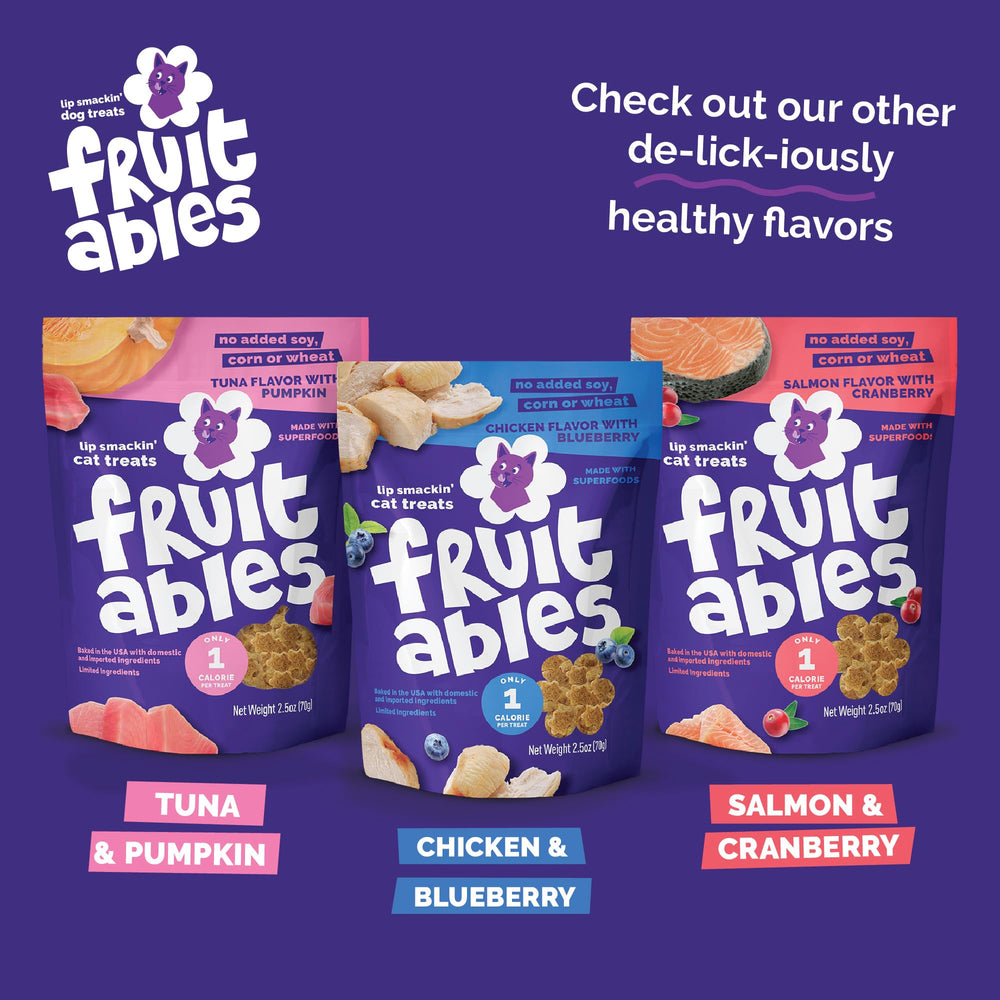 Fruitables natural-ingredients-tuna-pumpkin close-up, wholesome flavor with real ingredients.