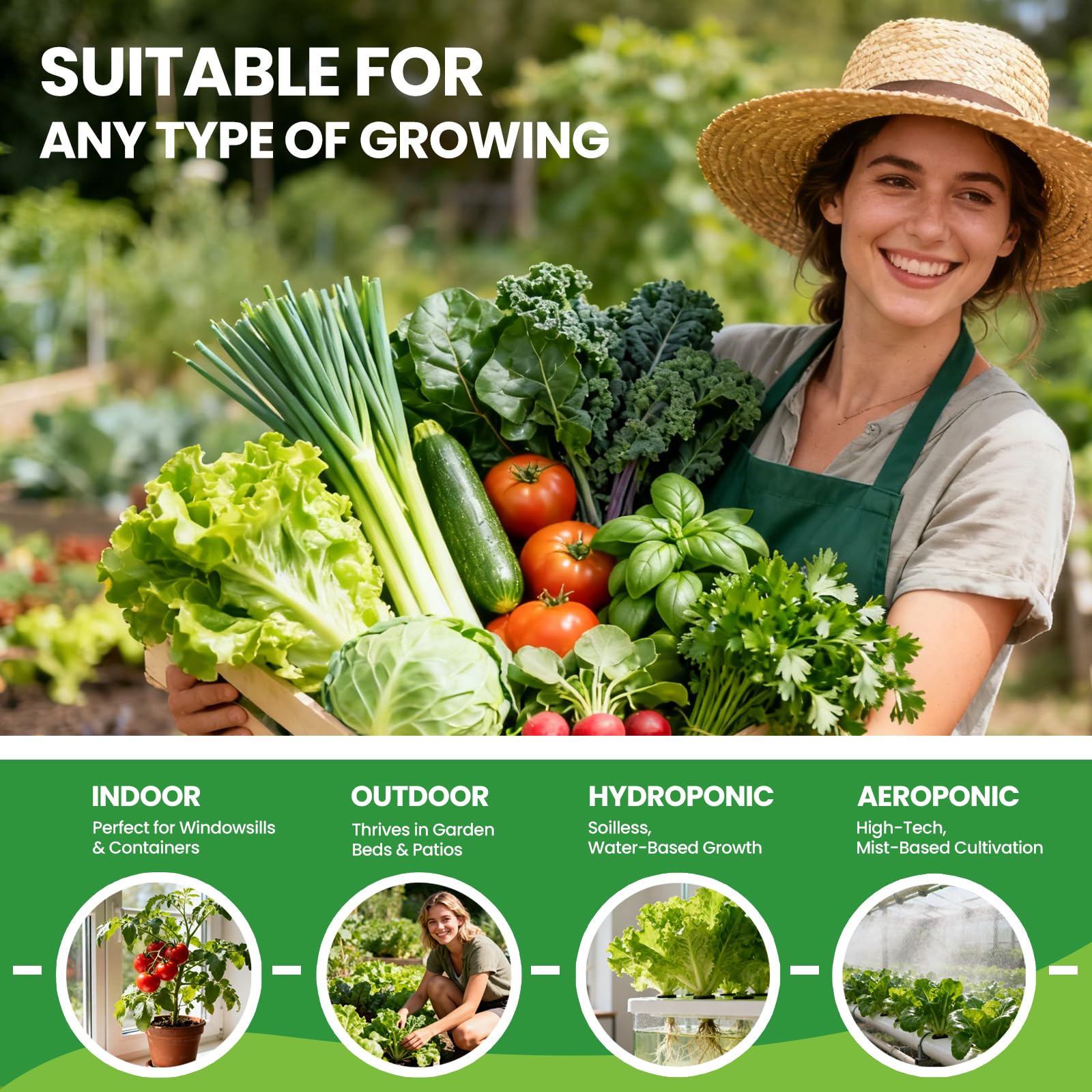 Fruivity indoor-outdoor garden setup illustrating flexible gardening options.
