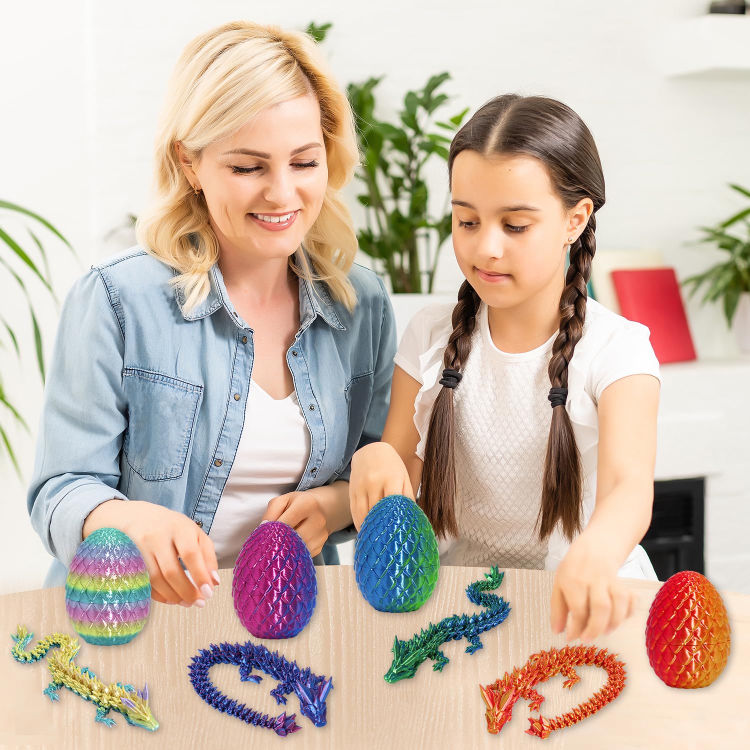 FRVTJS Dragon Egg Nesting Display: arrange eggs for display or collection.