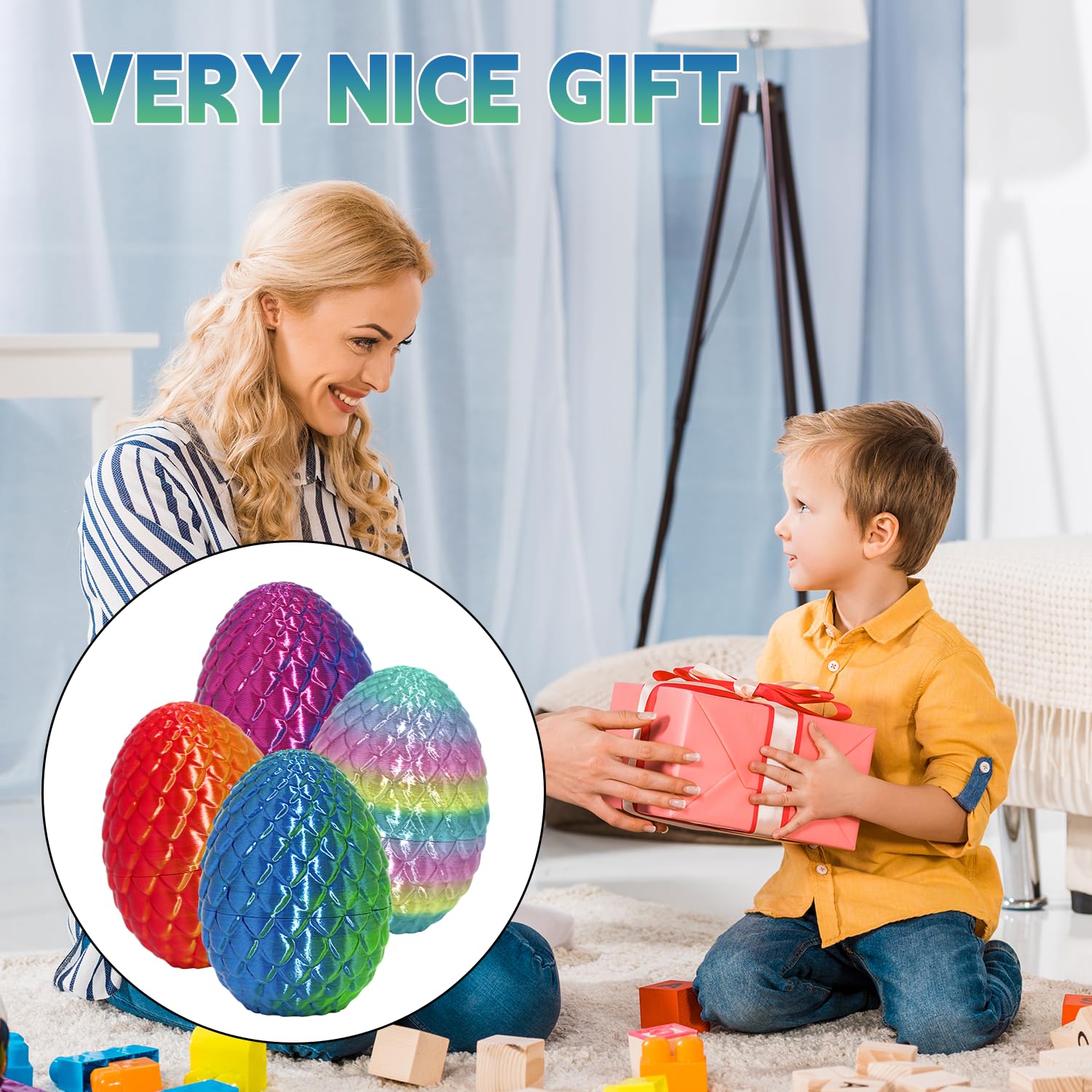 FRVTJS Dragon Egg Safe Material Eco: non-toxic PLA safety and planet friendly choice.