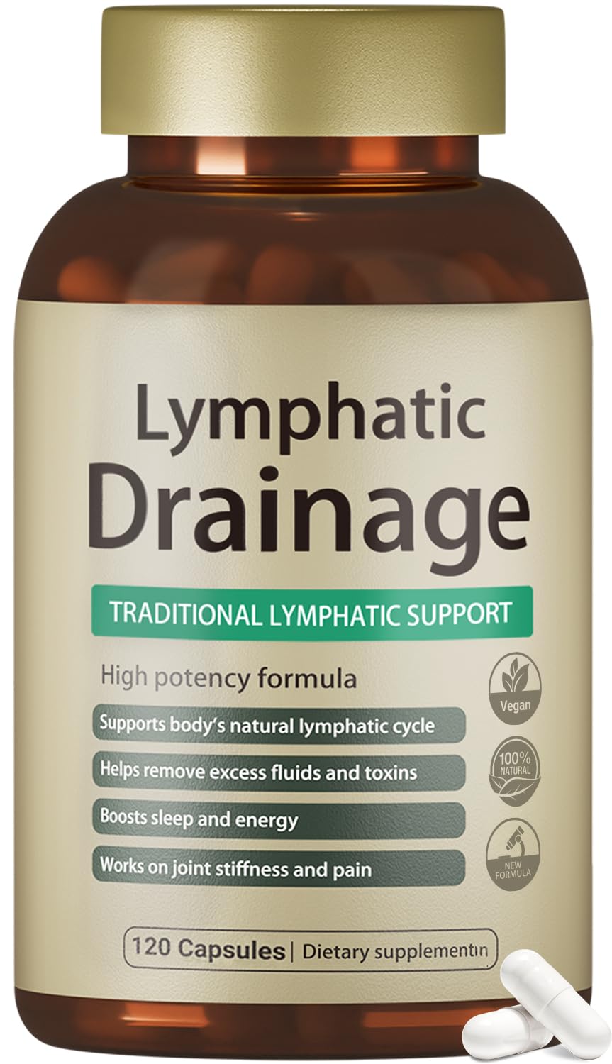 FRZVEO Lymphatic Drainage Capsules bottle showing daily wellness support and fluid balance