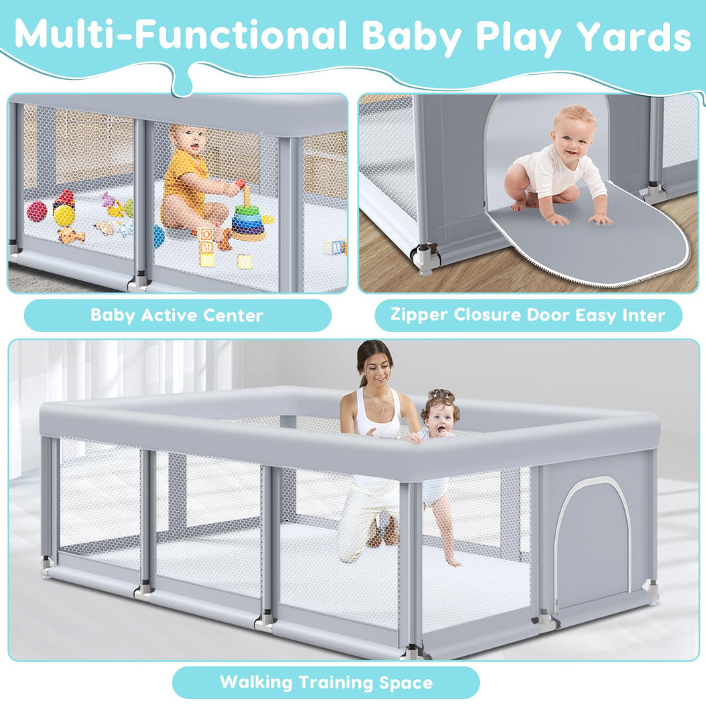 Fshibila playpen suitable for indoor and outdoor use in family spaces