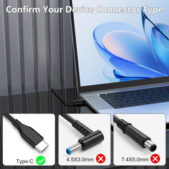 FSJTD universal USB-C charger with detachable cord ideal for on-the-go use.