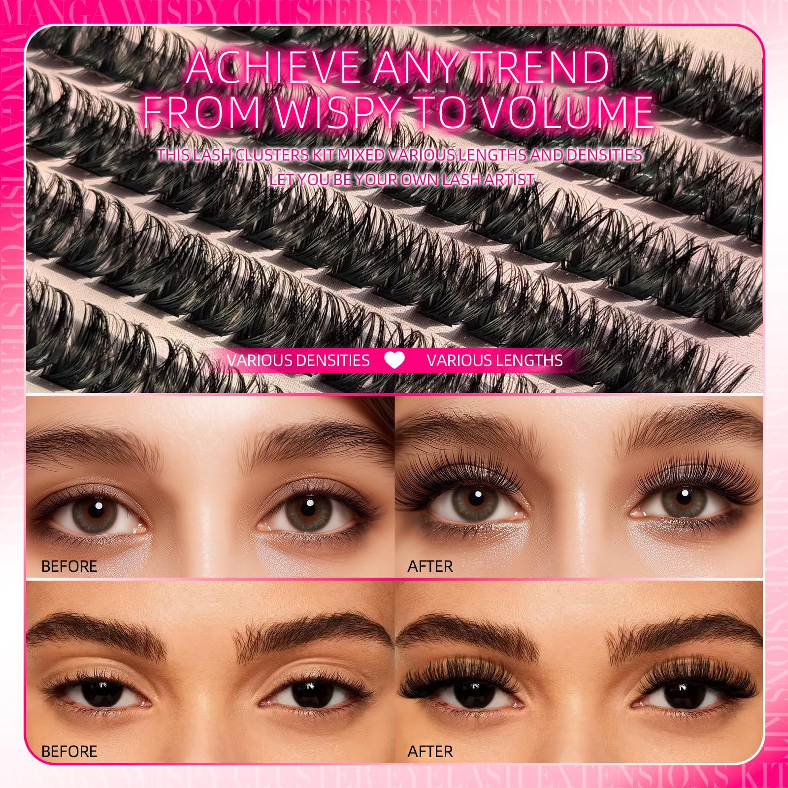FTBZCF 10-18mm lengths offer versatile styling options