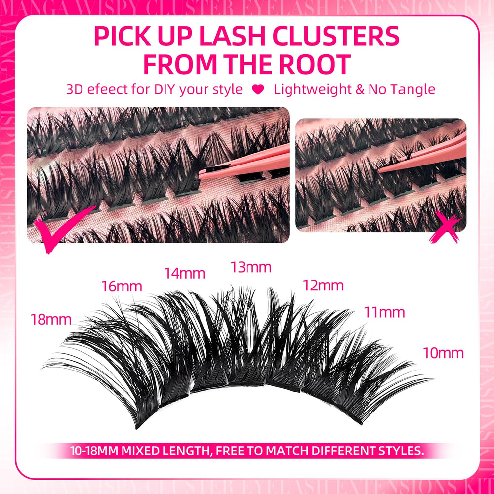 FTBZCF updated fibers in matte black mimic real lashes