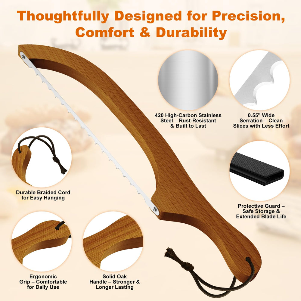 FTCIRA ergonomic walnut bow handle for durable, comfortable grip