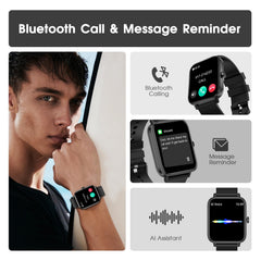 FTTMWTAG Smart Watch strap stone black offers comfortable daily wear.