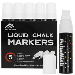 Fubullish Window Chalk Markers 5pack cap – handy storage and quick color reminders