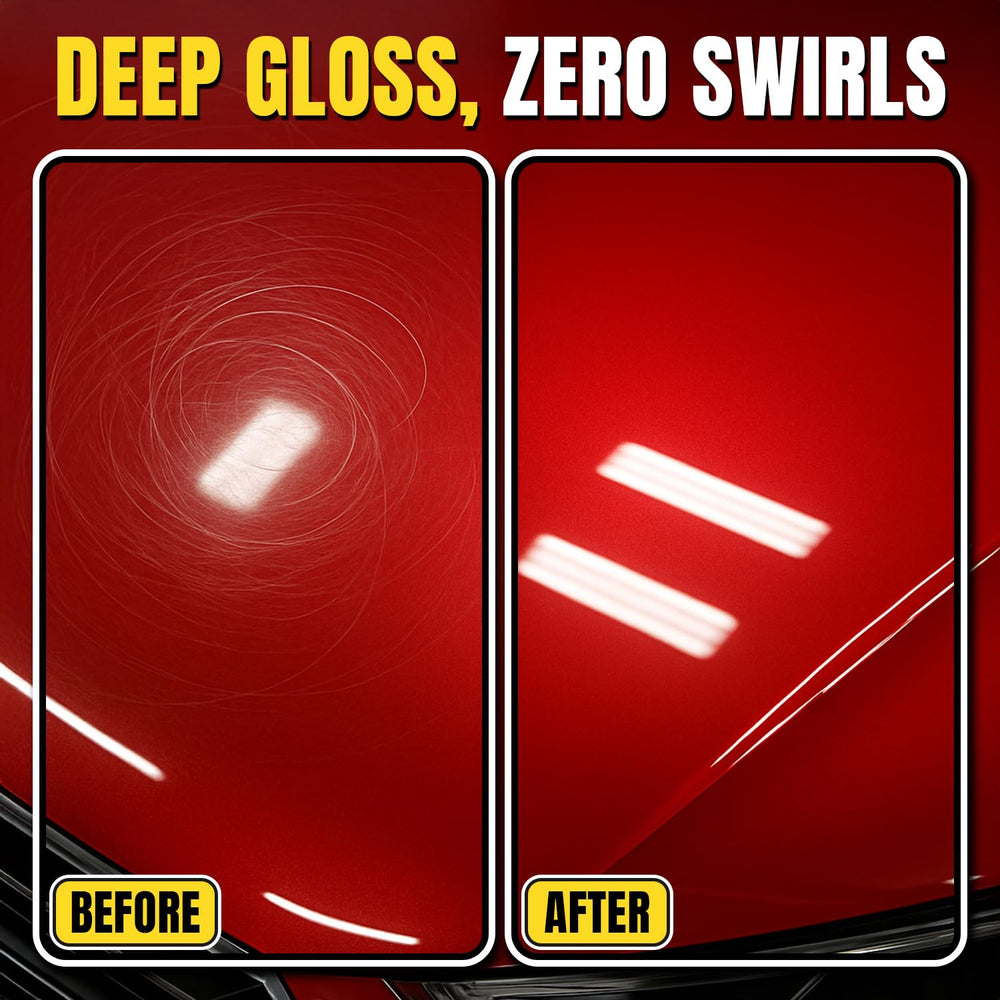 Deep scratch repair with Fueld restores clarity on paint