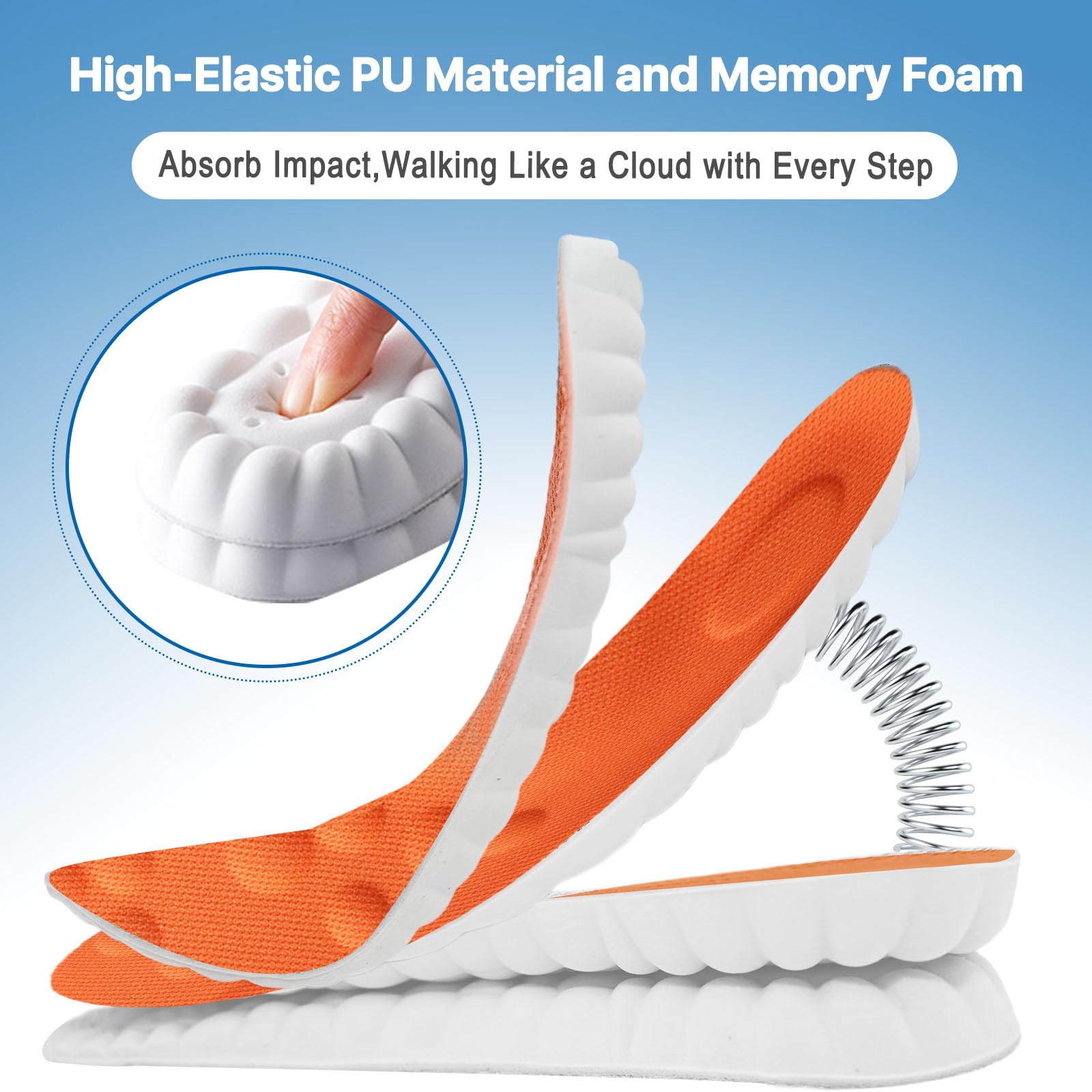 Fuetpl Cloud Foam insoles enhance breathability for cooler feet