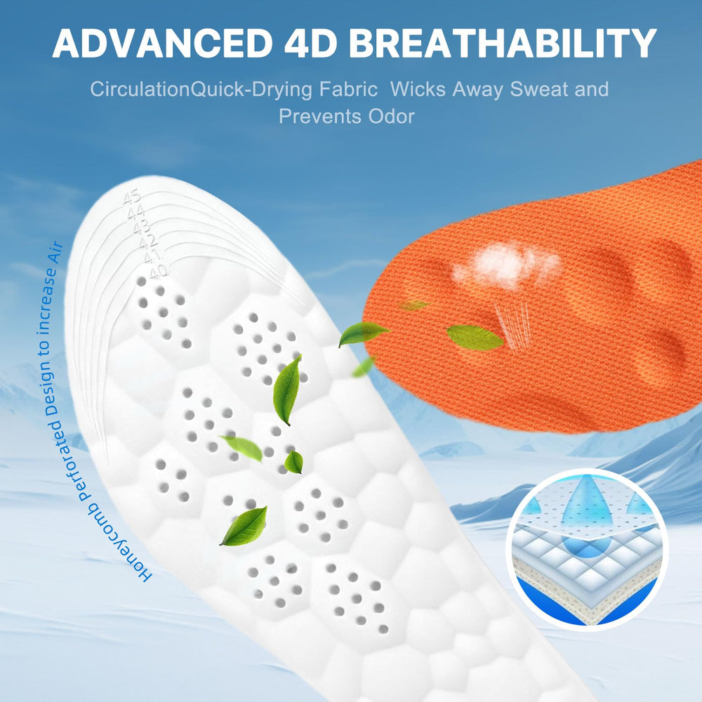Fuetpl Honeycomb ventilation insoles promote airflow and freshness