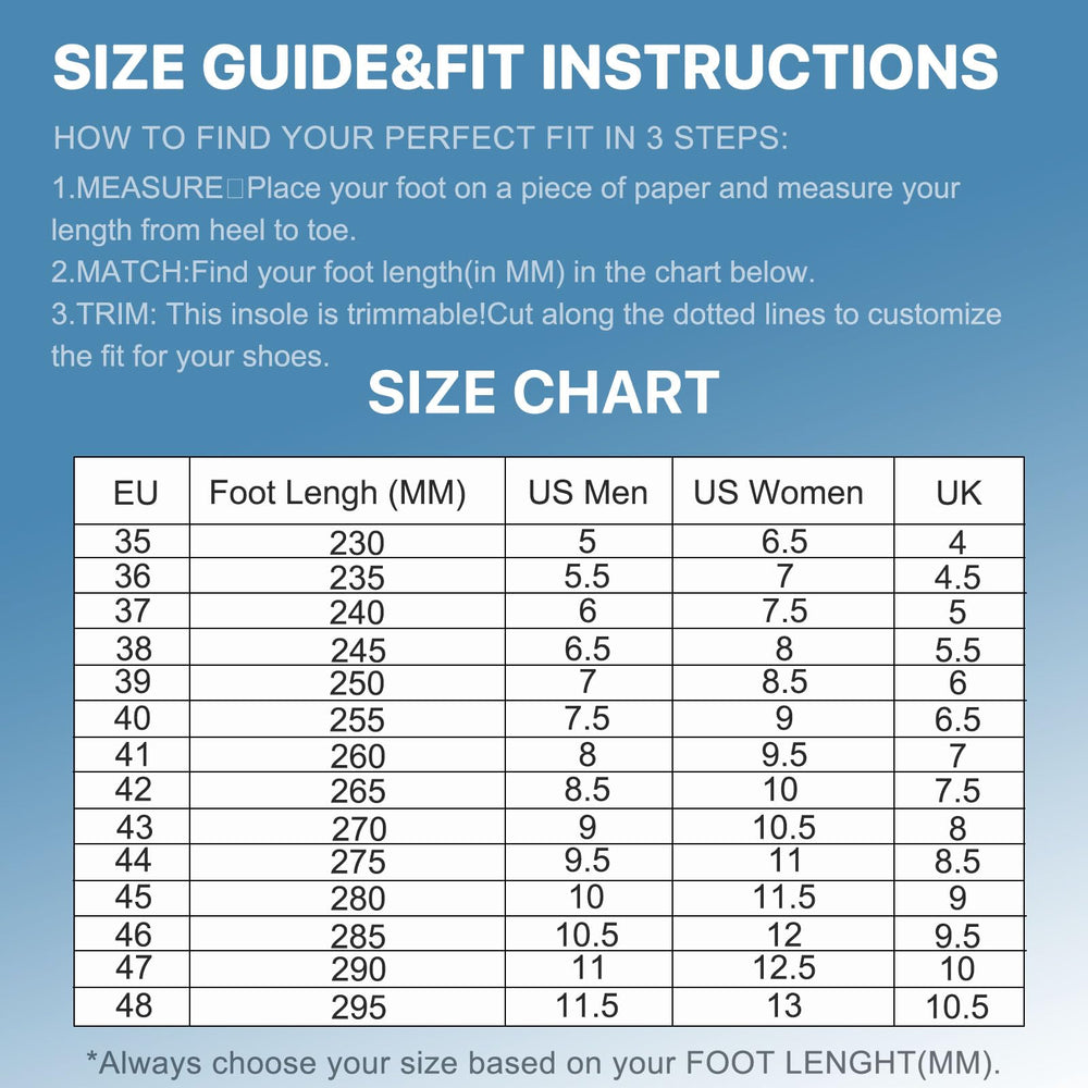Fuetpl trim-to-fit design adapts to any shoe