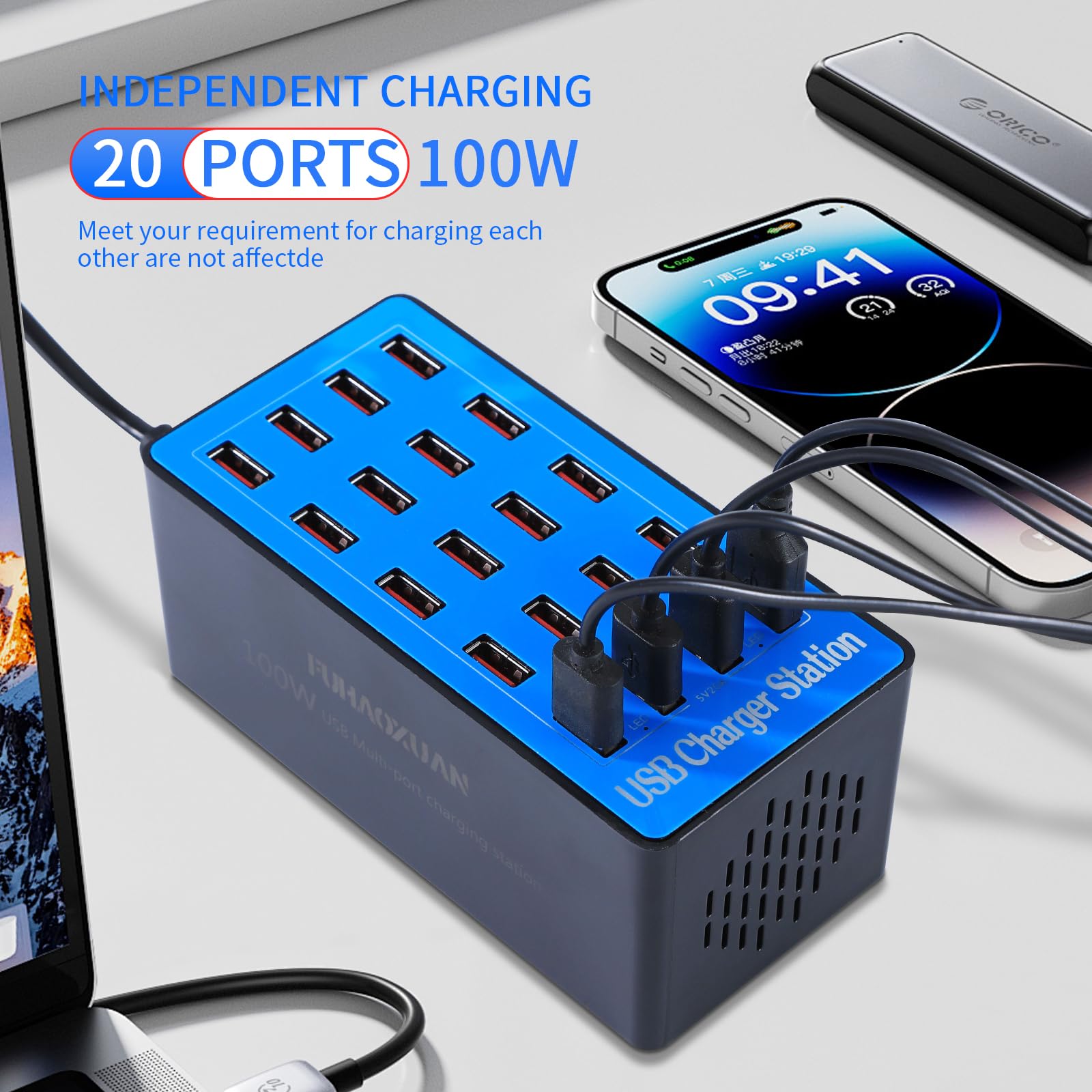 FUHAOXUAN USB charging station smart safety features with protective measures.