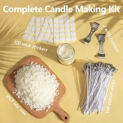 FUHITIM 100 cotton wicks for even burn and easy wick placement