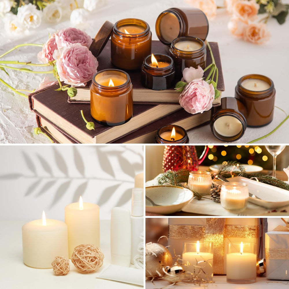 FUHITIM DIY candle scene with natural wax and wicks