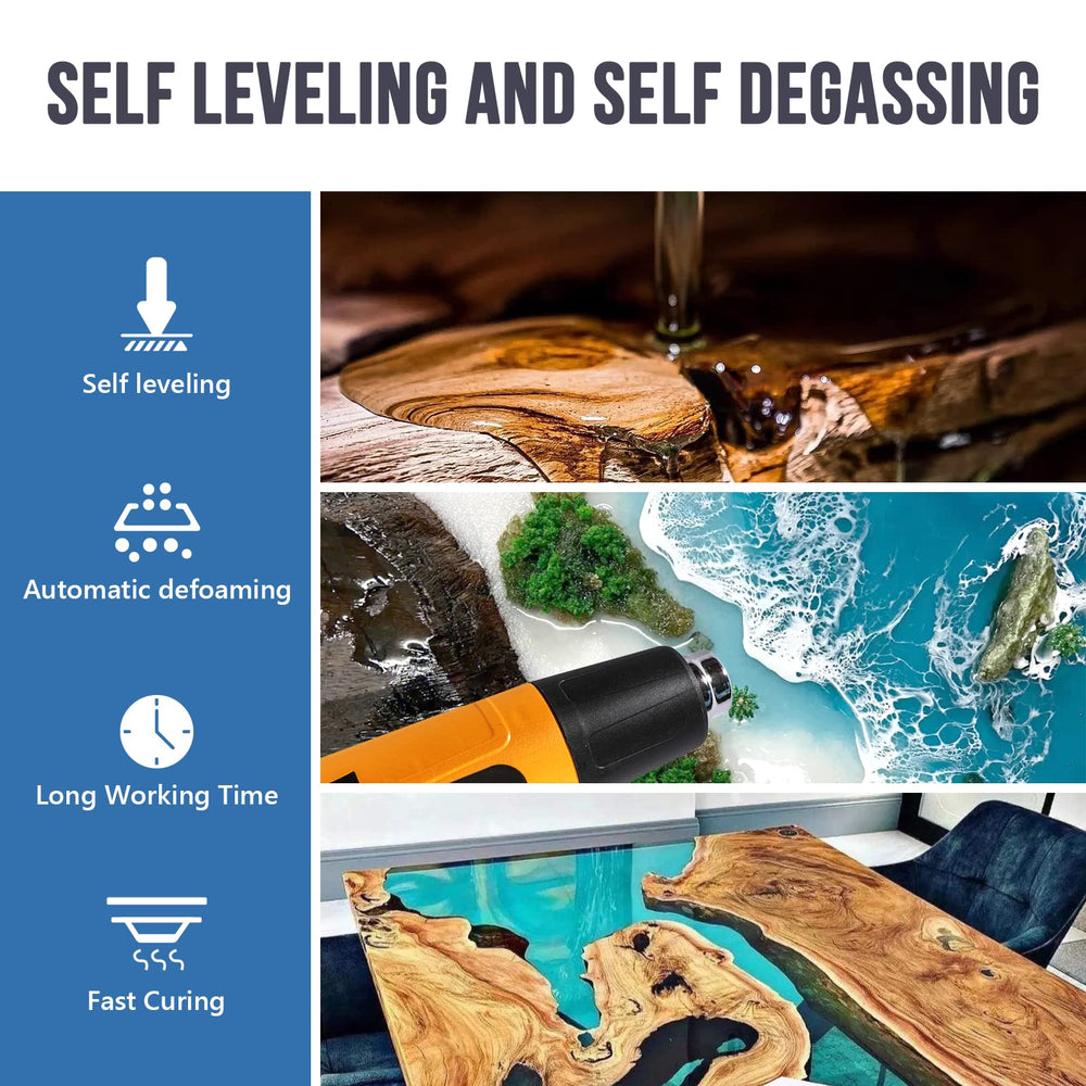 FUHITIM epoxy resin self-leveling formula creates smooth surfaces.
