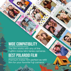 Premium Instax Mini film delivering crisp color and clear detail