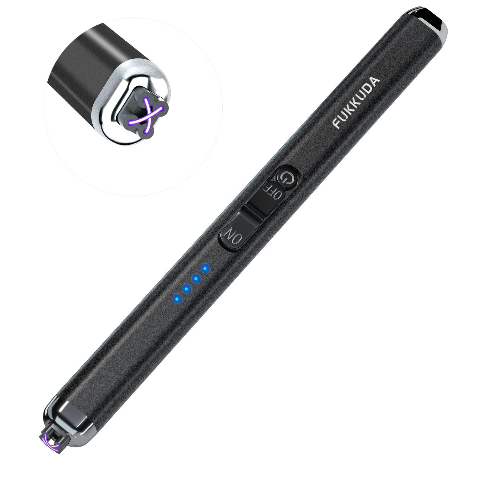 FUKKUDA dual-arc ignition contacts deliver quick candle lighting in any setting.