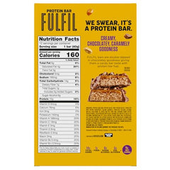 FULFIL bar chocolate draped top closeup, rich taste and protein.