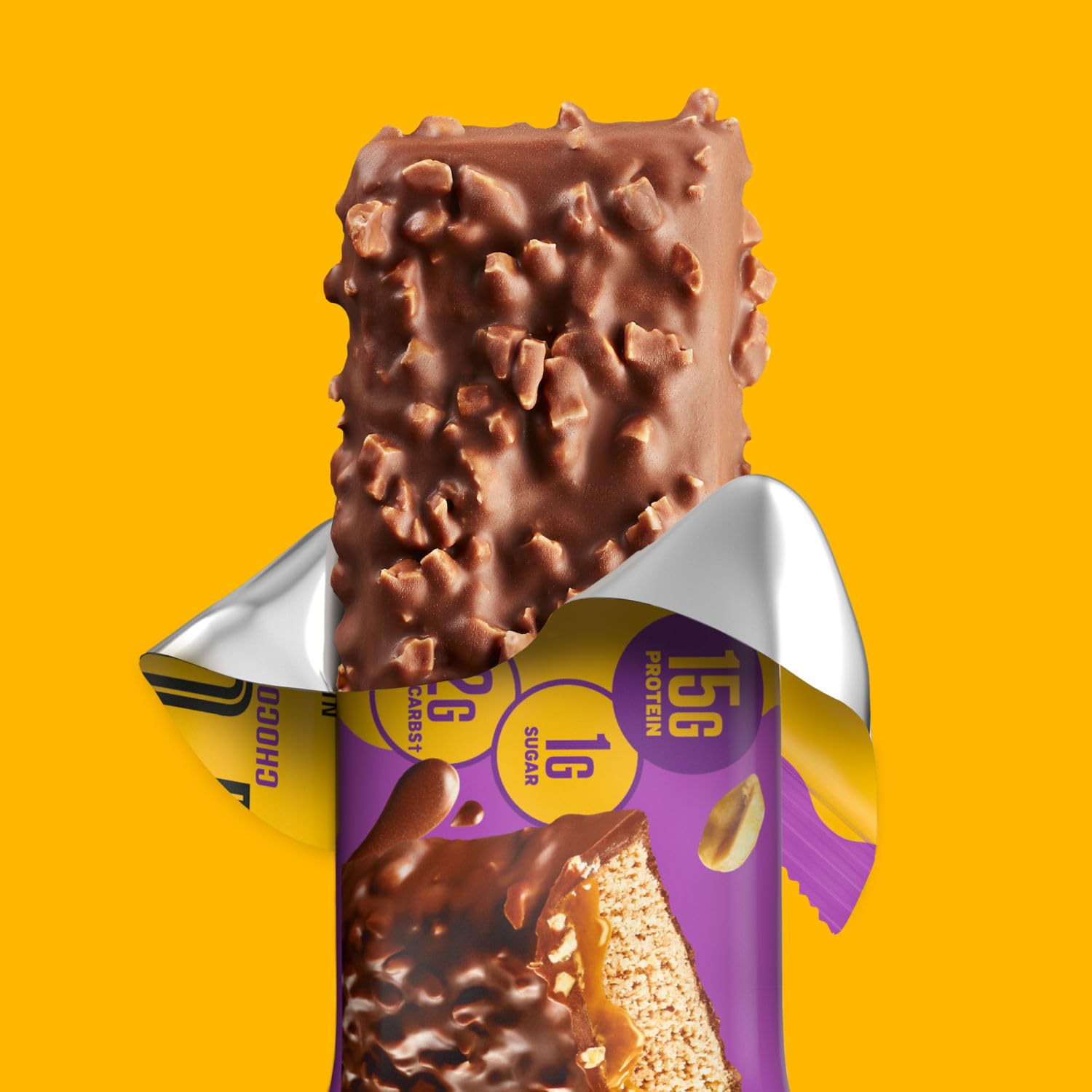 FULFIL bar gluten-free packaging, pantry-friendly protein bar.