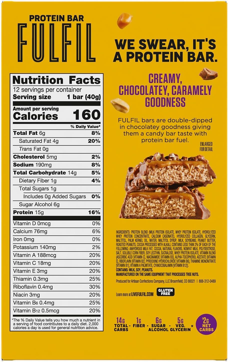 FULFIL Chocolate Hazelnut bar delivers indulgent flavor with lasting protein
