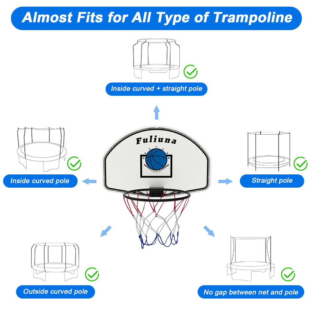 Fuliuna hoop board and rim details show sturdy construction