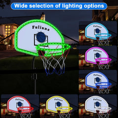 Fuliuna hoop with protective net keeps balls in play and children safe