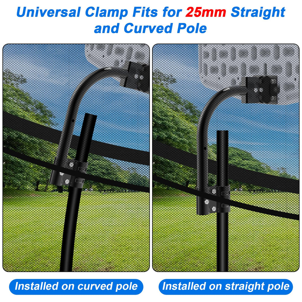 Fuliuna trampoline hoop in action with kids shooting and jumping