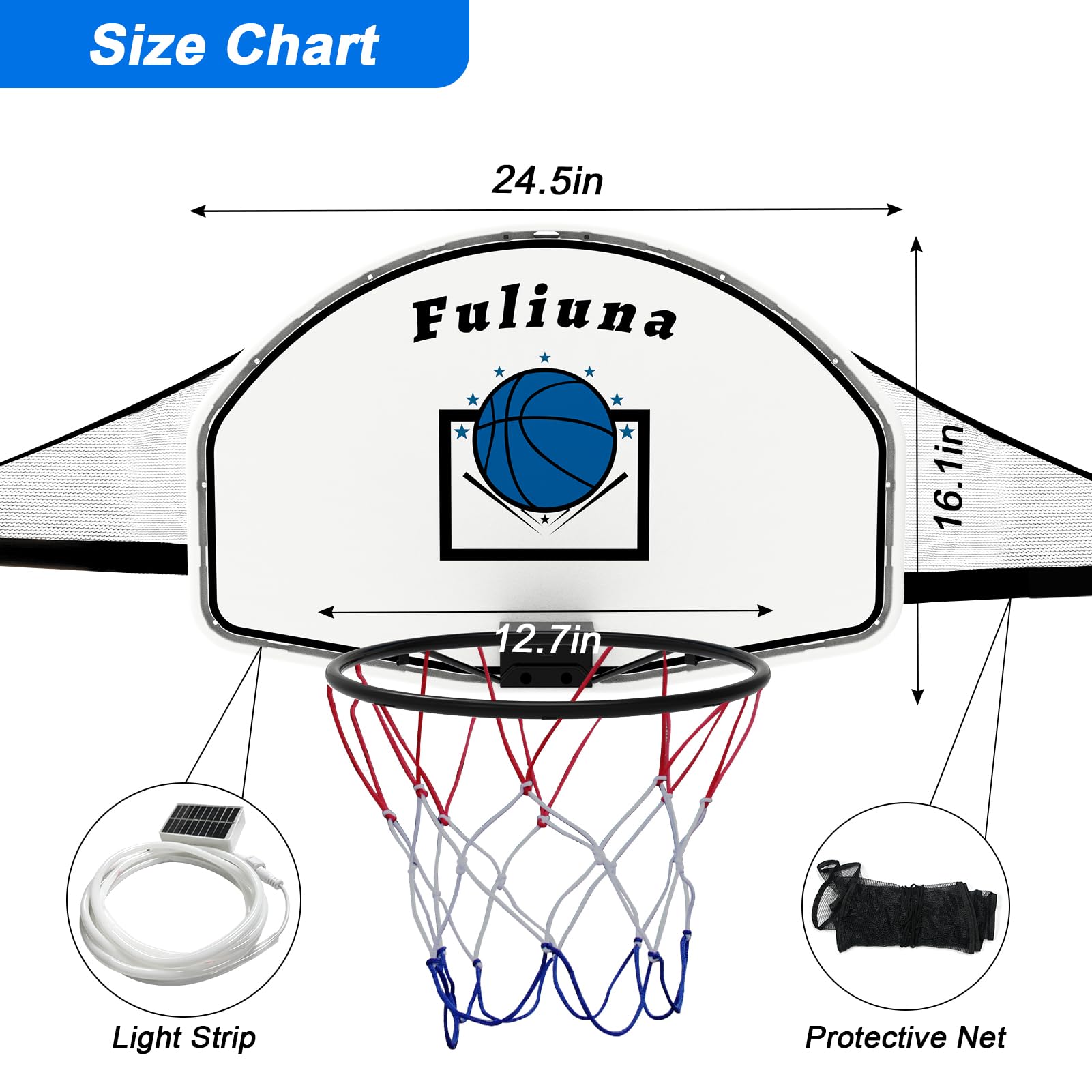 Fuliuna universal clamp fits 25mm poles for easy installation