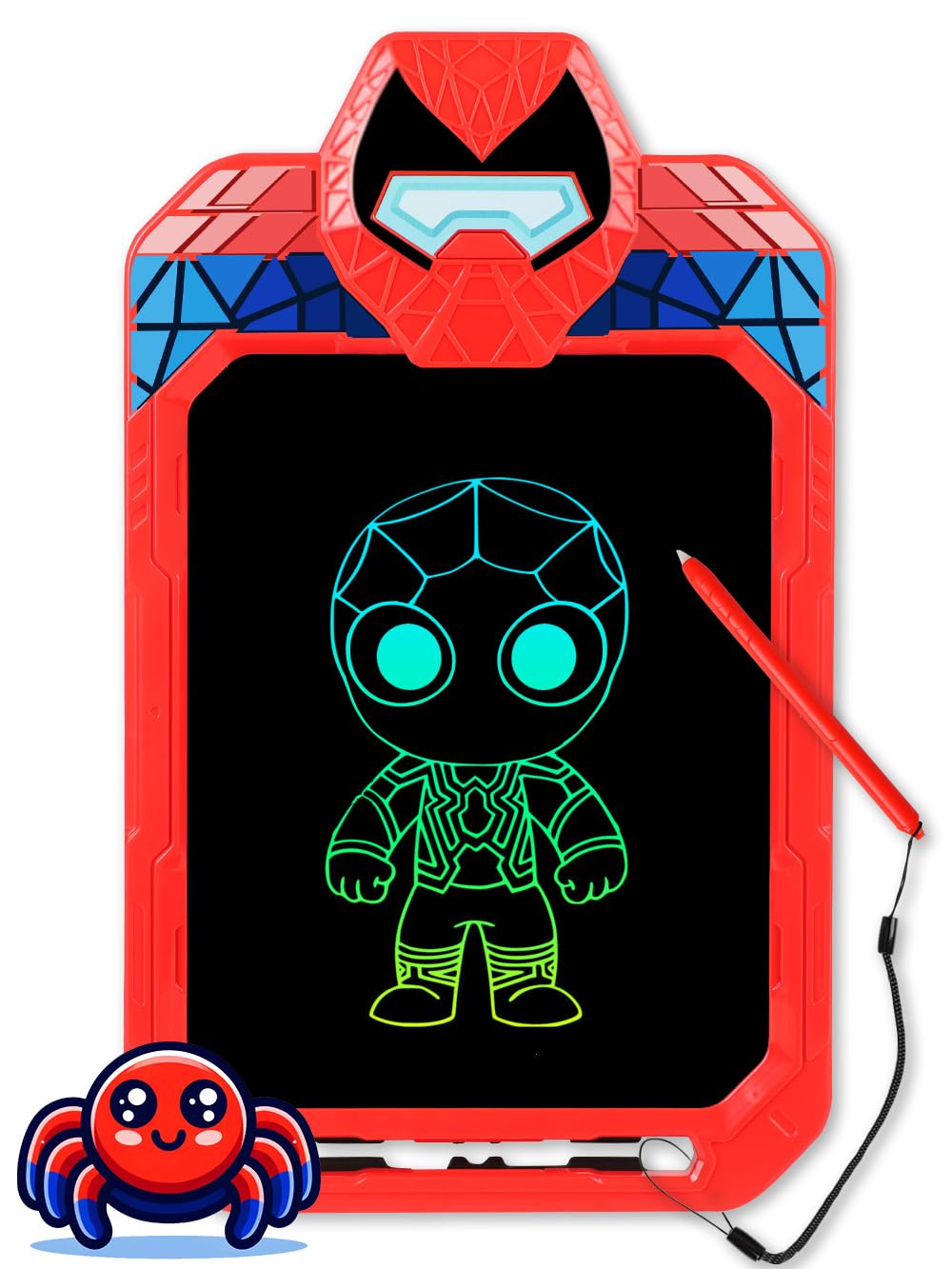 Fullware Spider Hero LCD tablet for kids, mess-free doodling on the go.