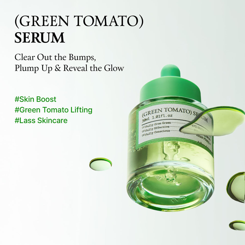 FULLY Green Tomato Serum pump-action demonstrates controlled, even application.