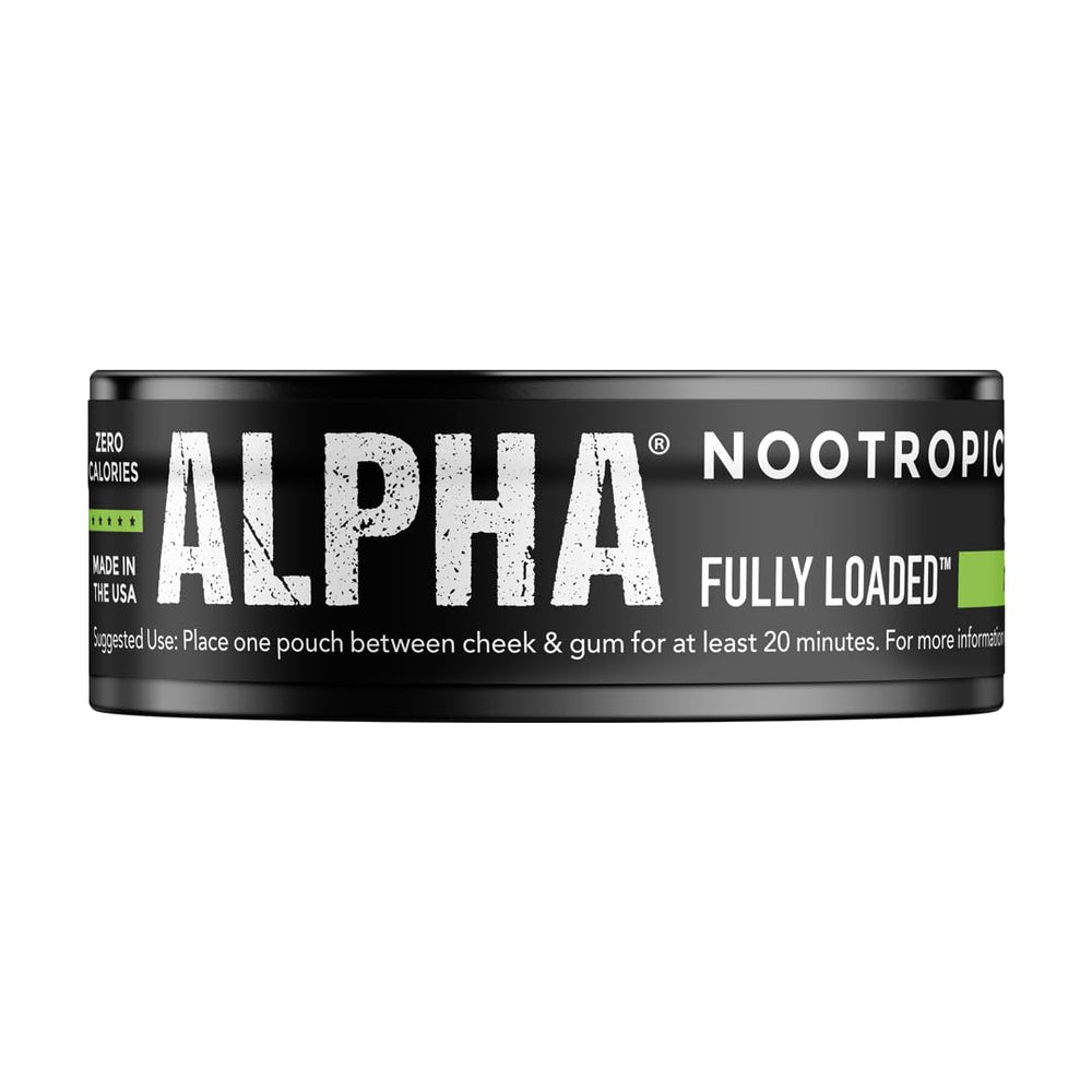 Lifestyle-friendly layout of Fully Loaded Bullseye Alpha Nootropic Pouches Lime for daily routines.