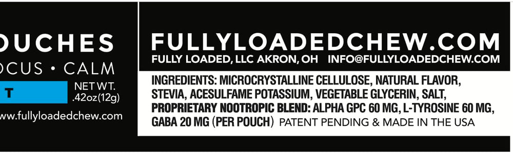Fully Loaded Bullseye Alpha mint pouch packaging demonstrates a five-can set