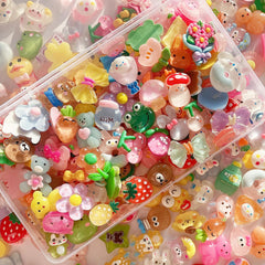 FULUSODO resin embellishments with bears and flowers for vibrant scrapbooking ideas.