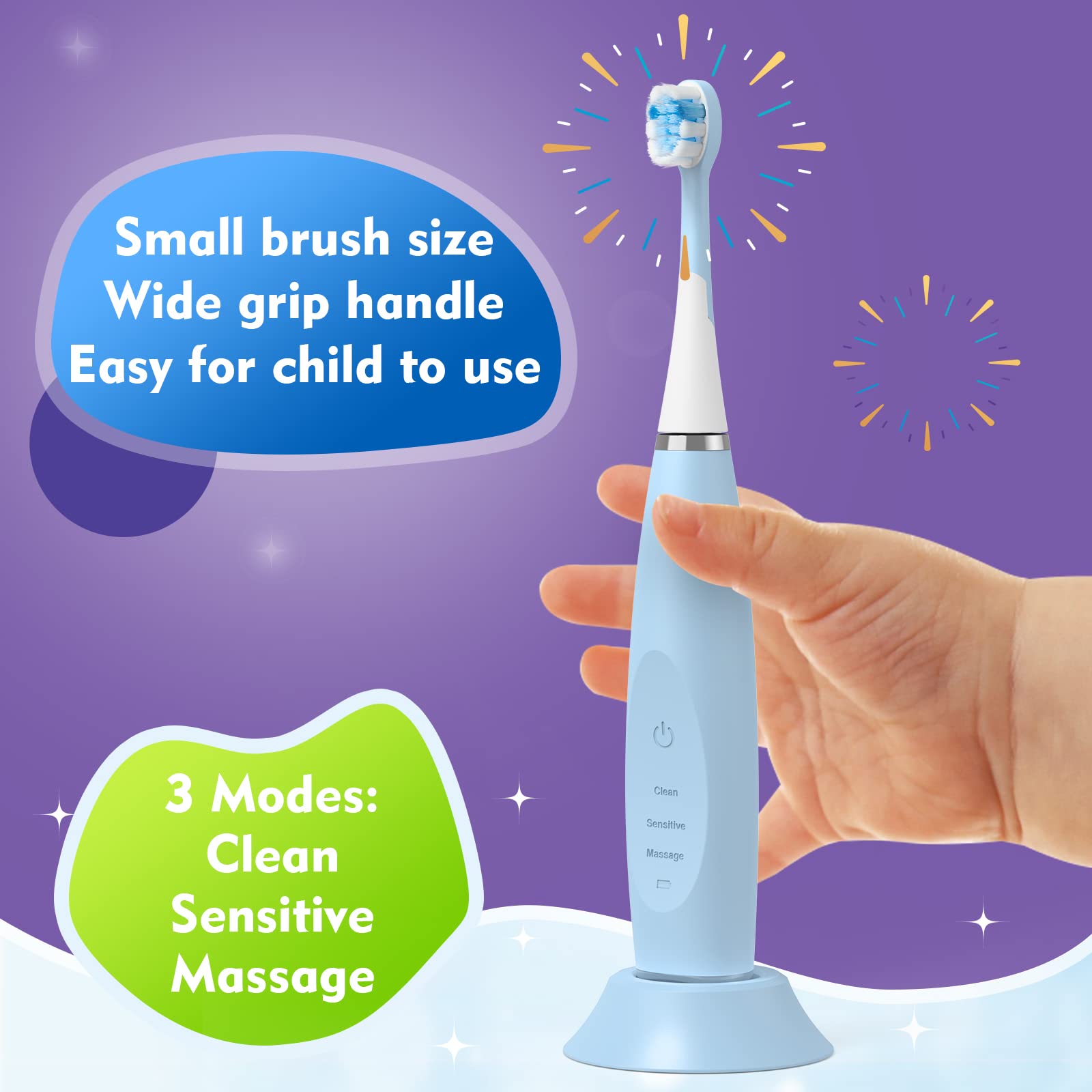 FUMEIKANG 2-minute smart timer prompts even brushing.