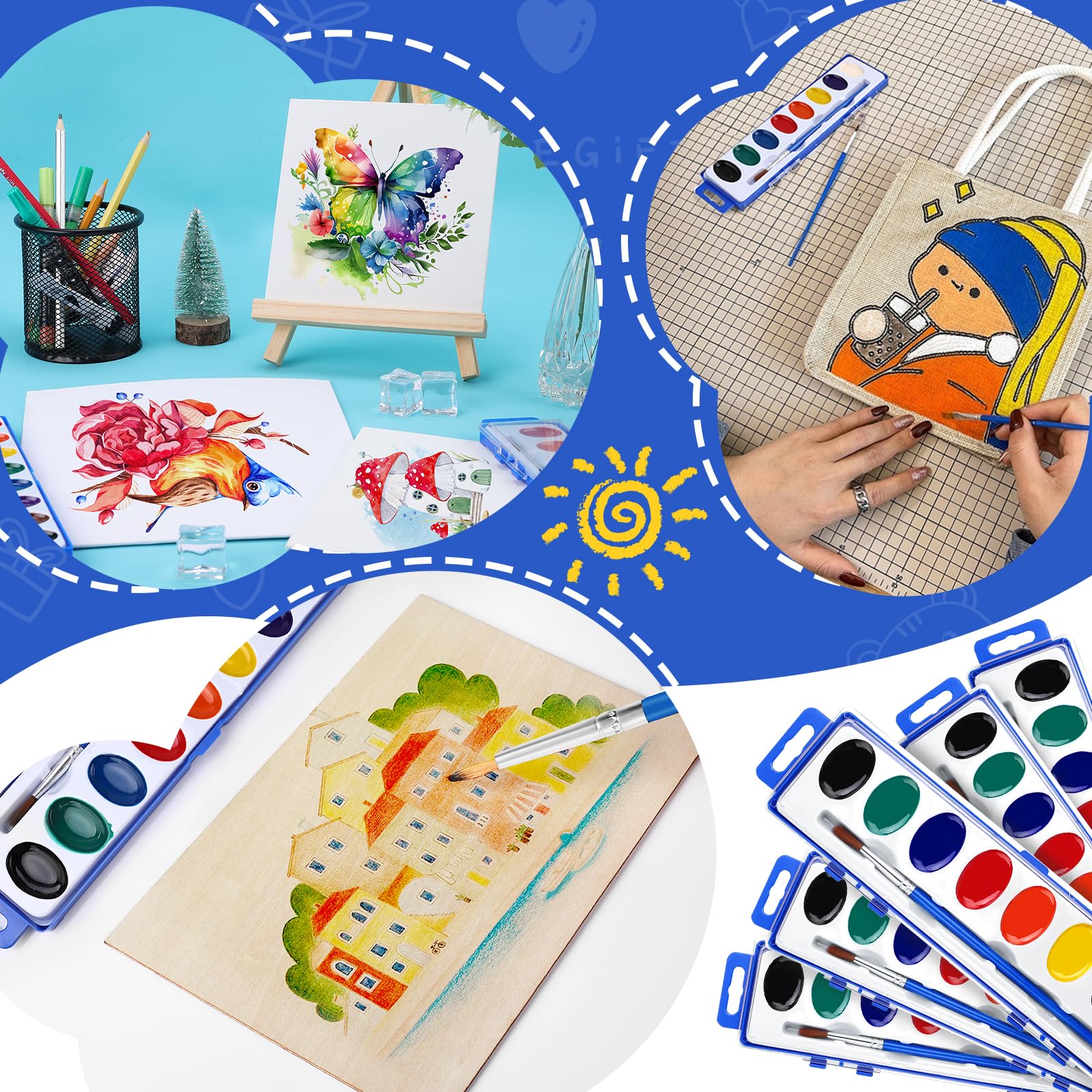 FUMILE travel-friendly watercolor set designed for art on the move.