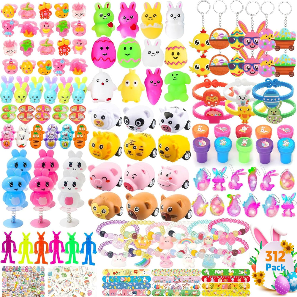 Fumogym 312pcs Easter egg fillers pack for egg hunts and baskets.