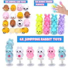 Fumogym bunny rings add cute accents to baskets and crafts.